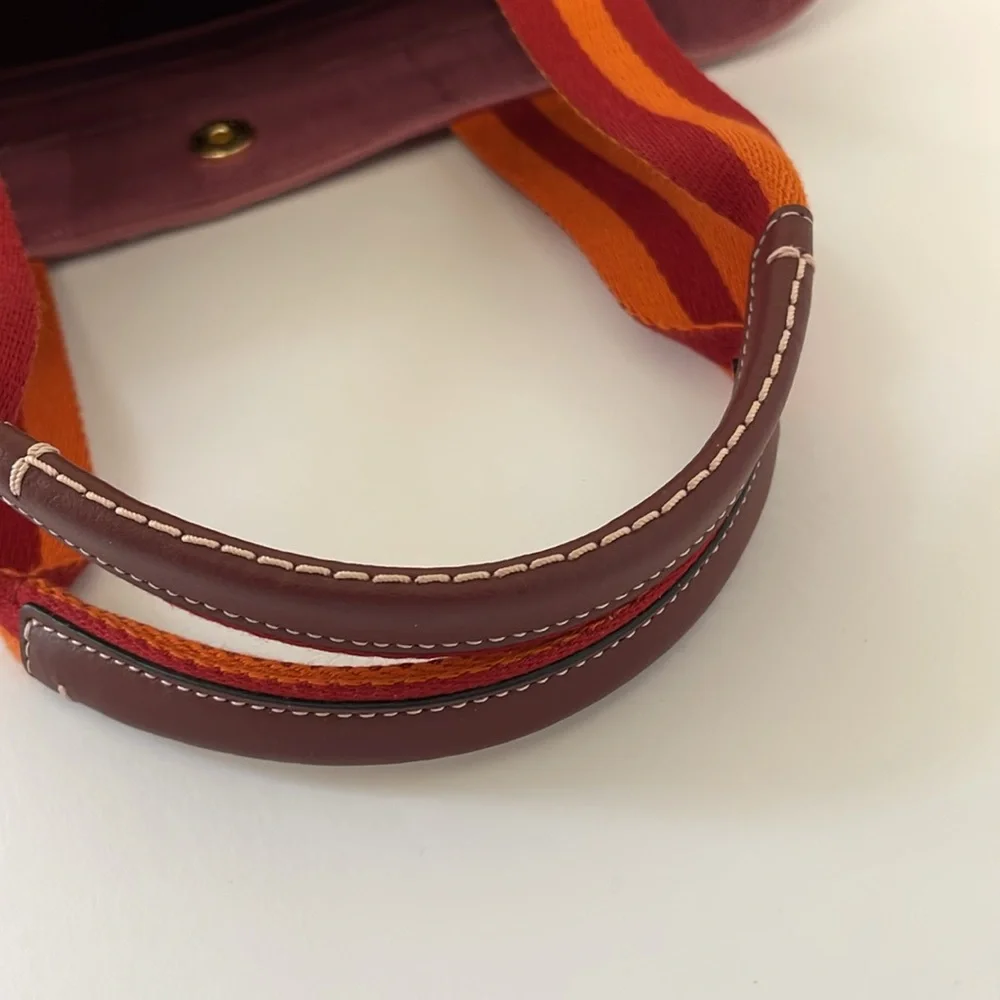 Coach Small Canvas Tote Light Raspberry Multi - Picture 7 of 12